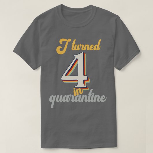 T-shirt J'ai eu 4 ans en 4e anniversaire (Design devant)