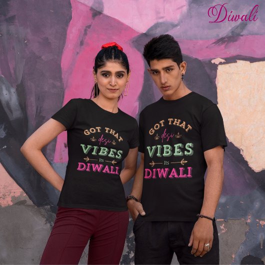 T-shirt J'ai eu des images de desi de Diwali