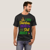 T-shirt J'ai eu le Bourbon face Mardi Gras Boire Bourbon (Devant entier)