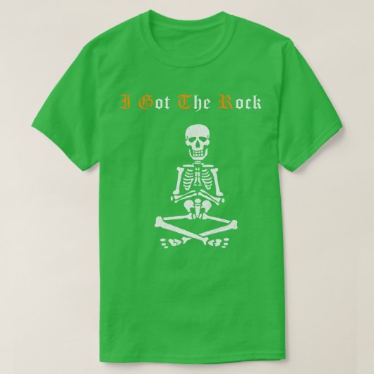 T-shirt J'ai eu le rocher Halloween Funny Party Tee Scary  (Design devant)
