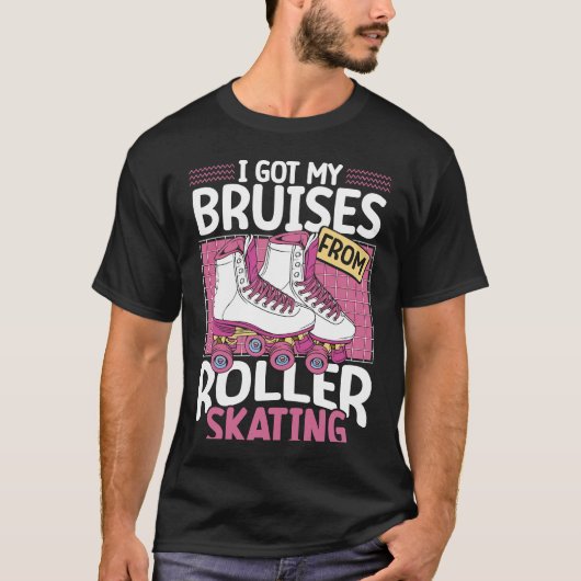 T-shirt J'ai eu mes bleus du roller skating dos impression (Devant)