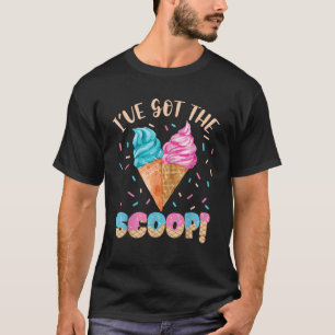 T-shirt J'ai eu Scoop Genre Reveal Crème glacée Thème