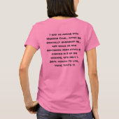 T-shirt J'ai eu une affaire avec Cain ! 'T' féminin (Dos)