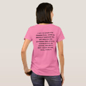 T-shirt J'ai eu une affaire avec Cain ! 'T' féminin (Dos entier)