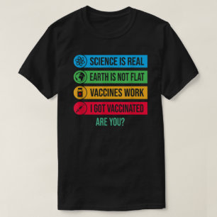 T-shirt J'Ai Eu Vaccin Pro Vaccine Cute Science Et