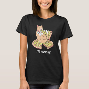 T-shirt J'ai faim Pizza mangeant des chats