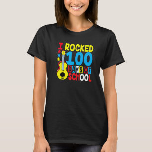 T-shirt J'Ai Fait 100 Jours De Guitare Scolaire Musique 10