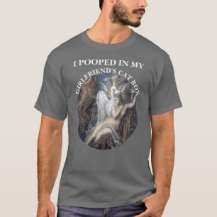 T-SHIRT J'AI FAIT CA DANS LA LITIÈRE DE MA COPINE