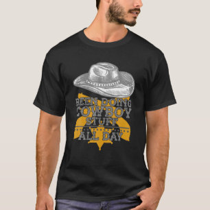 T-shirt J'Ai Fait Des Stups De Cowboy Toute La Journée Ran
