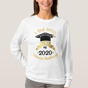 T-shirt J'ai fait la classe de 2020 Personnalisé Modifier