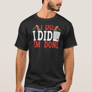 T-shirt J'ai fait le divorce d'arrière-plan