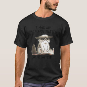 T-shirt J'ai fait tester ma patience Je suis un chat négat