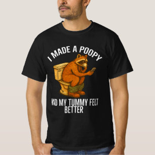T-shirt J'ai fait une caca et mon ventre se sentait mieux