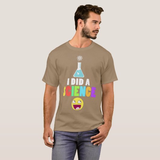 T-shirt J'Ai Fait Une Science Geeky Scientifique Nerd Chim (Devant entier)