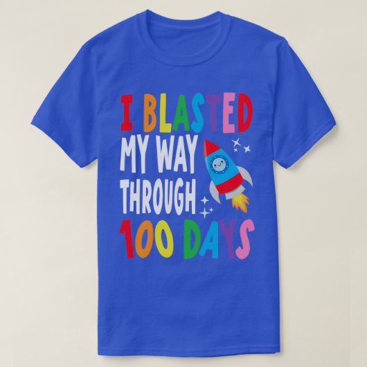 T-shirt J'Ai Frappé Mon Chemin À Travers 100 Jours Classiq (Design devant)