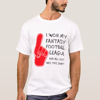 T-shirt J'ai gagné au football d'imaginaire