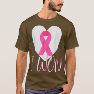 T-shirt J'ai gagné la sensibilisation au cancer du sein de
