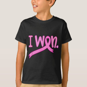 T-shirt J'Ai Gagné Le Soutien À La Sensibilisation Au Canc