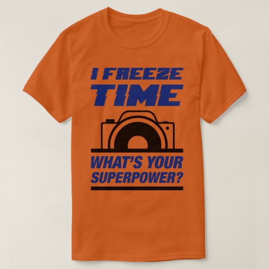 T-shirt J'ai gelé le temps (Design devant)