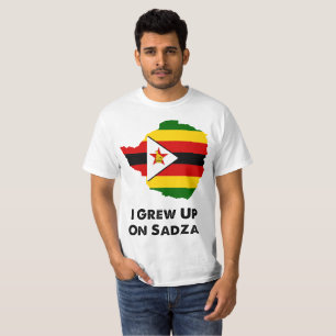 T-shirt J'ai grandi sur Sadza Zimbabwe