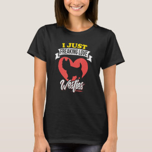 T-SHIRT J'AI JUSTE FRAIS LOVE WESTIES PET PUPPY TRAINER