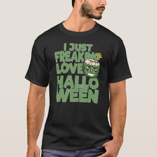T-shirt J'Ai Juste Frappé L'Amour Halloween Coconut Jack O (Devant)