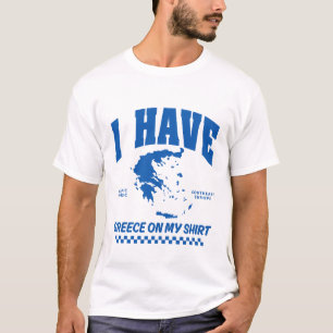 T-shirt J'ai la Grèce dans ma chemise