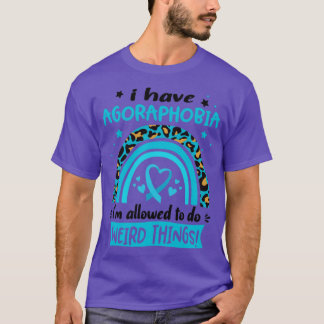 T-shirt J'ai l'agoraphobie je suis autorisé à faire des ch