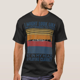 T-shirt J'ai l'air de vous écouter Drôle Clari