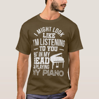 T-shirt J'Ai L'Air De Vous Écouter Piano (2)