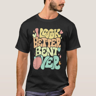 T-shirt J'Ai L'Air Mieux De Penter Sur Peach Super