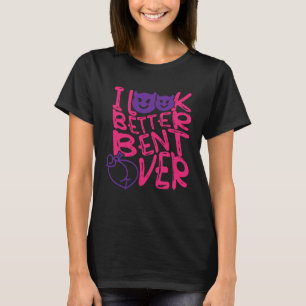 T-shirt J'ai l'air mieux penché Citation Vêtements Drôle