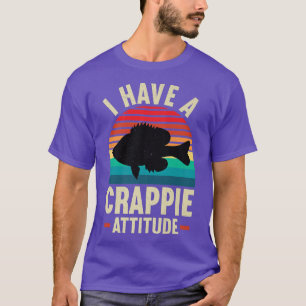 T-shirt J'Ai L'Attitude Crappie Pêcheur Lover Mens Papa F
