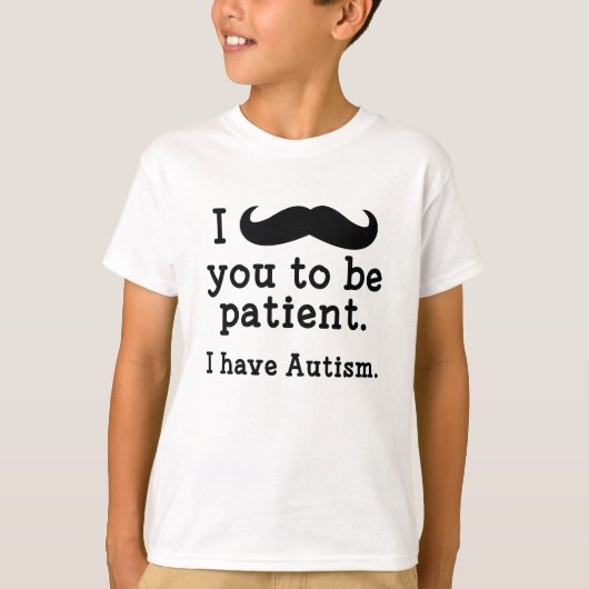 T-shirt J'ai l'autisme (Devant)