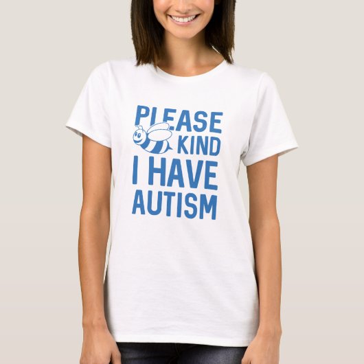 T-shirt J'ai l'autisme (Devant)