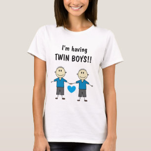 T-shirt J'ai le chiffre adorable garçons de bâton de