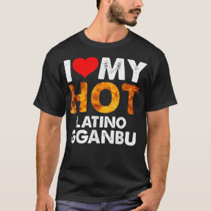 T-shirt J'ai le coeur de mon chaud Latino Gganbu pour BFF