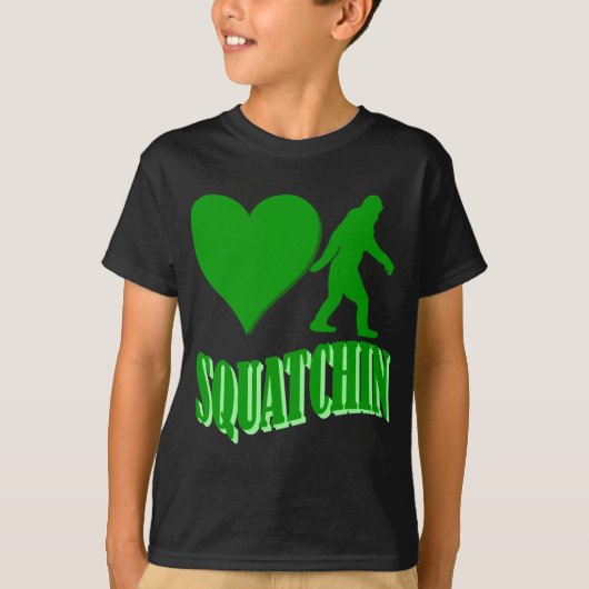 T-shirt J'ai le coeur squatchine (Devant)