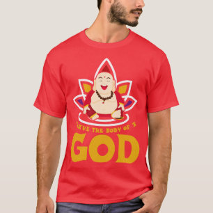 T-shirt J'ai le Corps d'un Dieu souriant un bon jeu de jeu