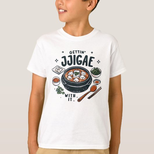 T-shirt J'Ai Le Jjigae Avec Ça (Devant)