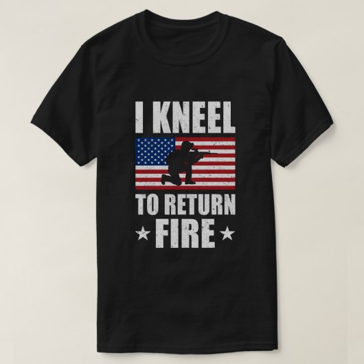 T-shirt J'Ai Le Kneel Pour Renvoyer Un Vétéran De L'Armée  (Design devant)
