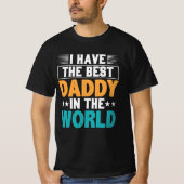 T-shirt J'ai le meilleur papa du monde masculin (Devant)