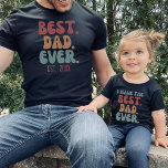 T-shirt J'Ai Le Meilleur Père Jamais Vintage Père Enfant<br><div class="desc">J'ai le meilleur papa chemise jamais en police rétro et couleurs,  trouver une chemise "meilleur papa jamais" correspondant dans ma collection "papa et moi dessins".</div>