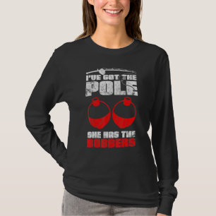 T-shirt J'Ai Le Pôle Qu'Elle A Les Bobbers Pêcher 1