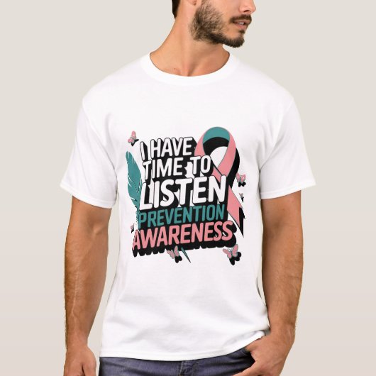 T-shirt J'ai le temps d'écouter la conception de la sensib (Devant)