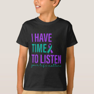 T-shirt J'Ai Le Temps D'Écouter La Sensibilisation À La Pr