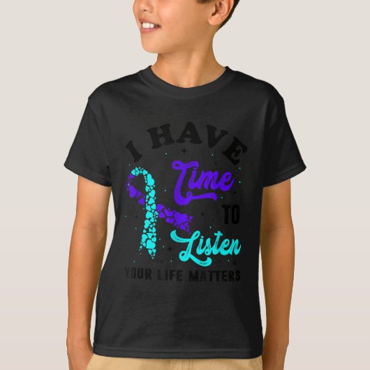 T-shirt J'ai le temps d'écouter Santé mentale Conscience d (Devant)