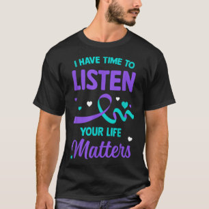 T-shirt J'ai le temps d'écouter Santé mentale Sensibilisat