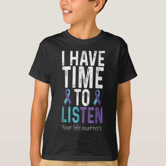 T-shirt J'ai le temps d'écouter - Sensibilisation à la pré (Devant)