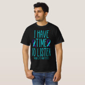 T-shirt J'Ai Le Temps D'Écouter Sensibilisation Au Suicide (Devant entier)